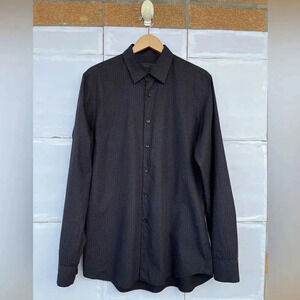 Prada geometric pattern button down shirt size large